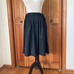 Vintage Alicia Black A-line Skirt, Size 12